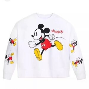 Disney Parks Mickey Mouse Pullover Sweatshirt Women’s Size XL